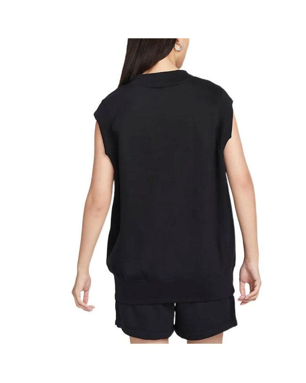 Nike Black (Wmns) Sportswear Phoenix Fleece Oversized Vest