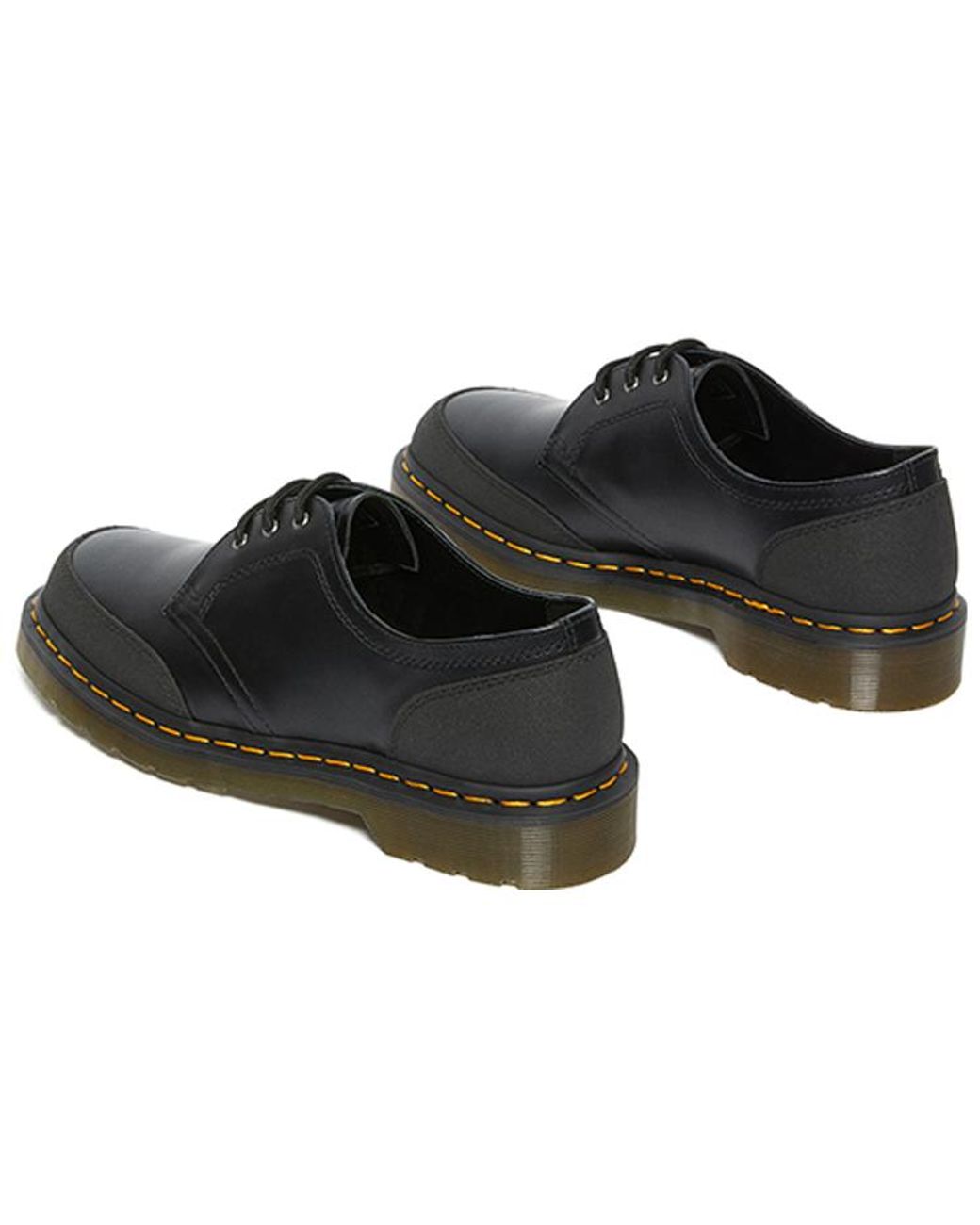 Dr. Martens Black 1461 Guard Panel Leather Shoes for men