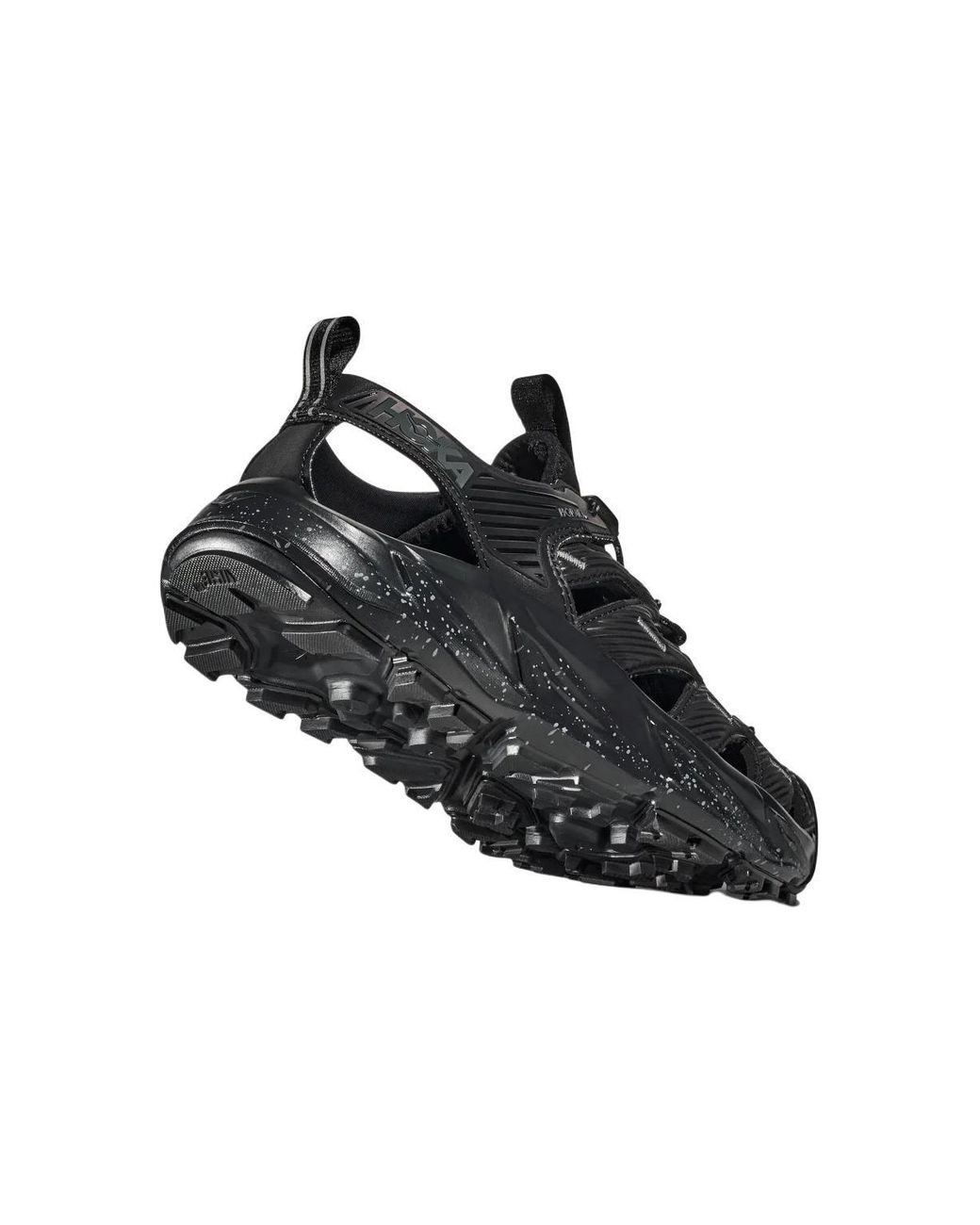Hoka One One Black Hopara Sandal Castlerock' for men