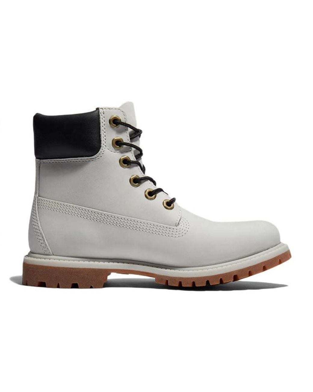 Timberland Black (Wmns) Premium 6 Inch Waterproof Boots 'Light Nubuck'