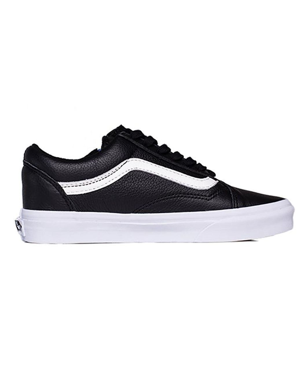 Vans Blue Old Skool Zip Leather for men