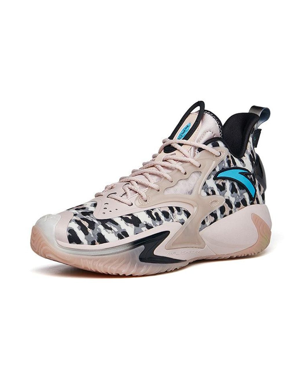 Anta Blue Shock Wave 3 Pro 'Light Leopard Print' for men