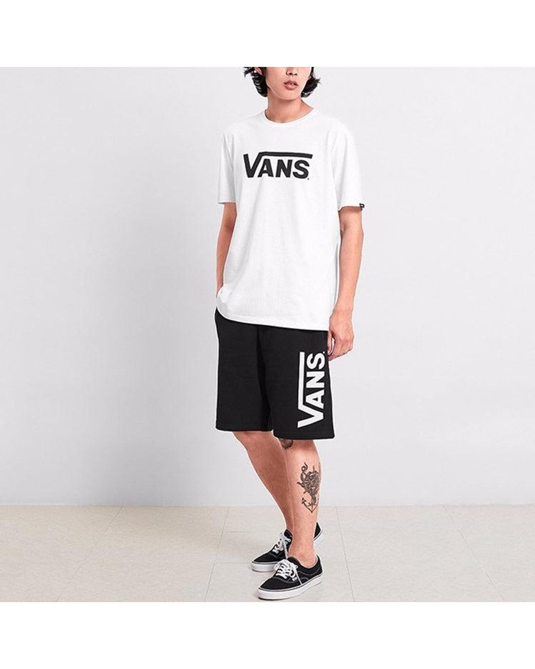 Vans White Classical Sports Short Sleeves Tee for men