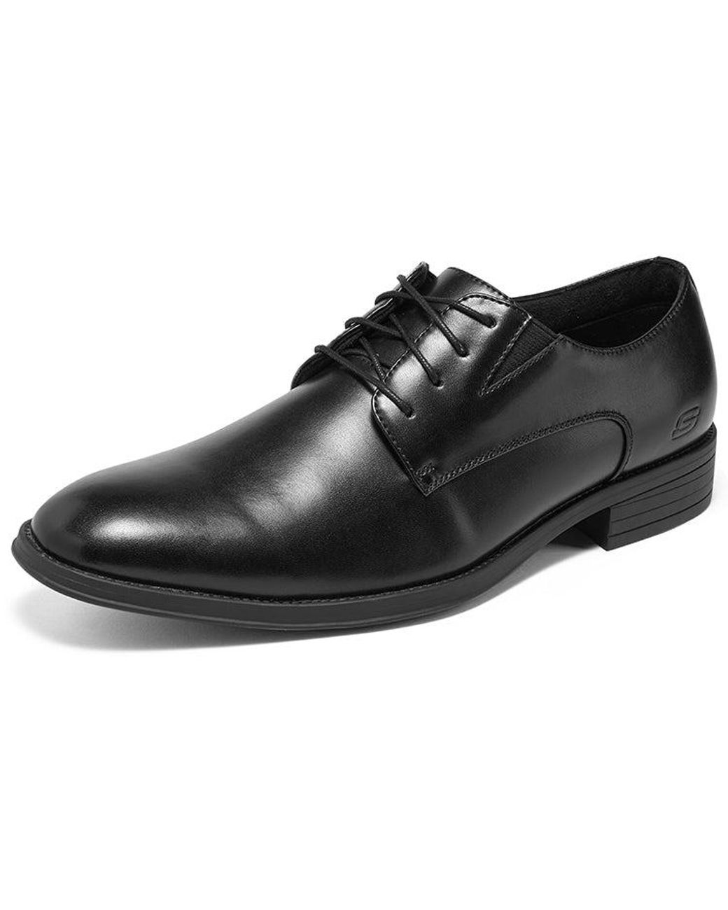 Skechers Black Larken Leather Formal Shoes for men