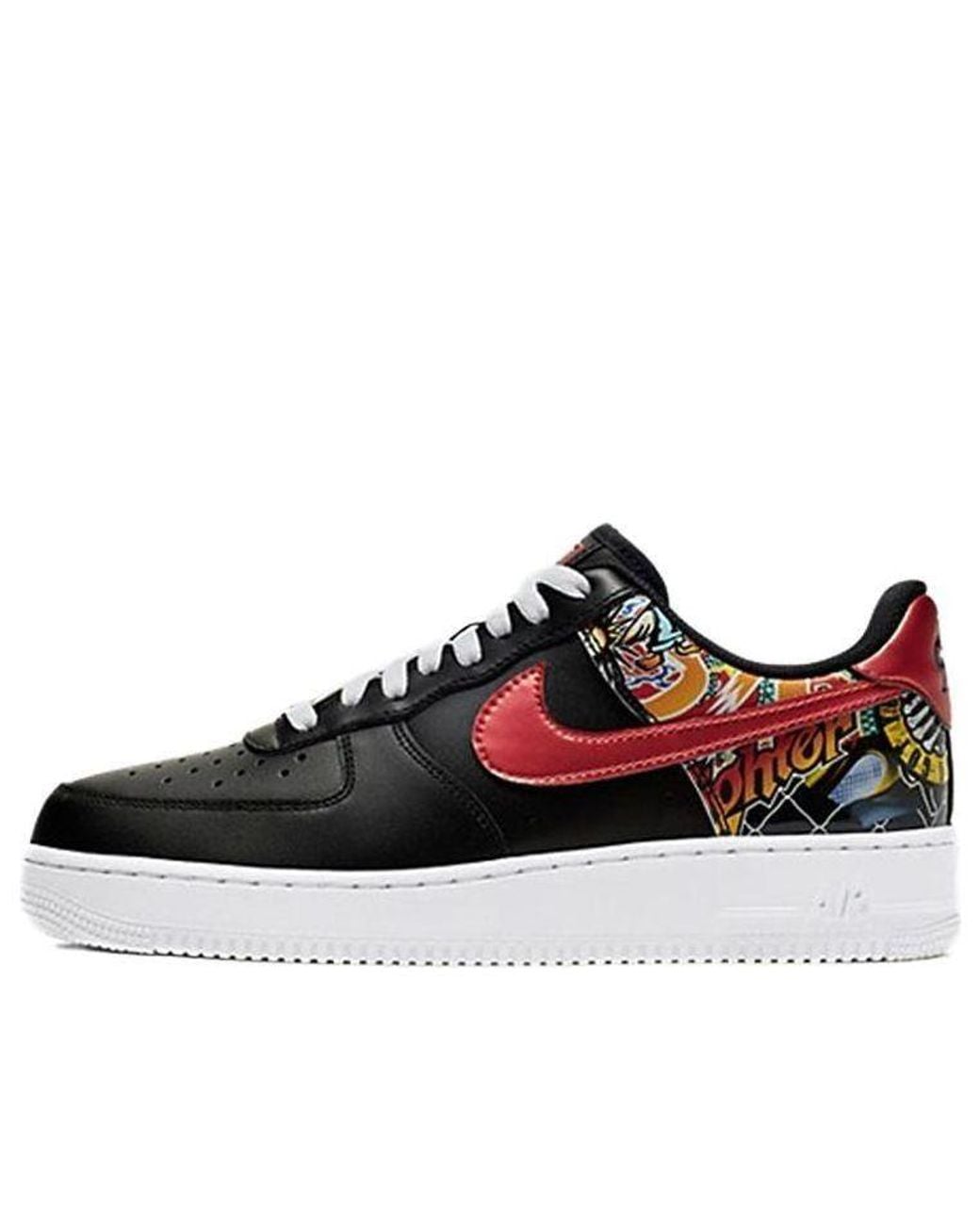 Nike Red Air Force 1 Low '07 Lv8 Le 'China Hoop Dreams' for men