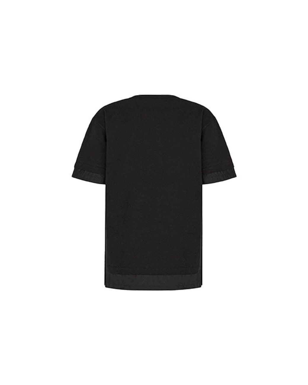 Dior X Sacai Crossover Fw21 Large Cotton Short Sleeve T-Shirt in