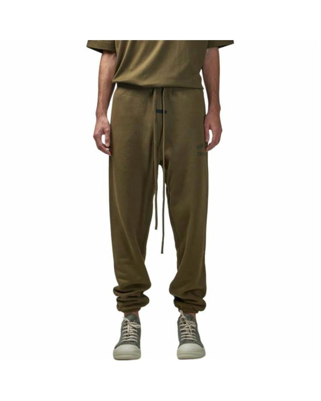 Fear Of God Green Fleece Sweatpant 'Military' for men