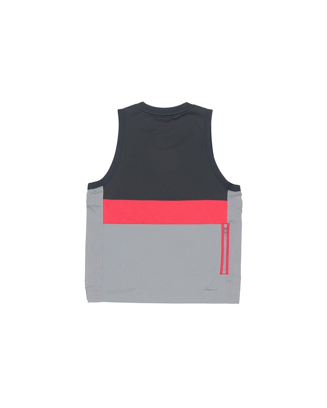 Nike Gray Dri-Fit Air Statement Splicing Quick-Dry Basketball Sports Vest for men