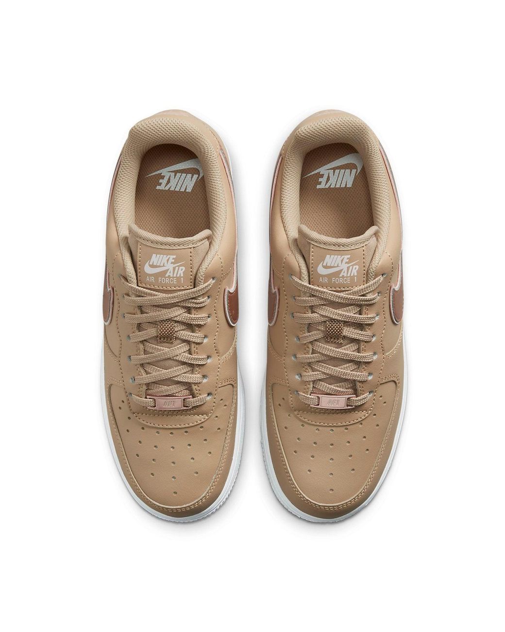 Nike White (Wmns) Air Force 1 '07 Essential 'Hemp Metallic Rose'