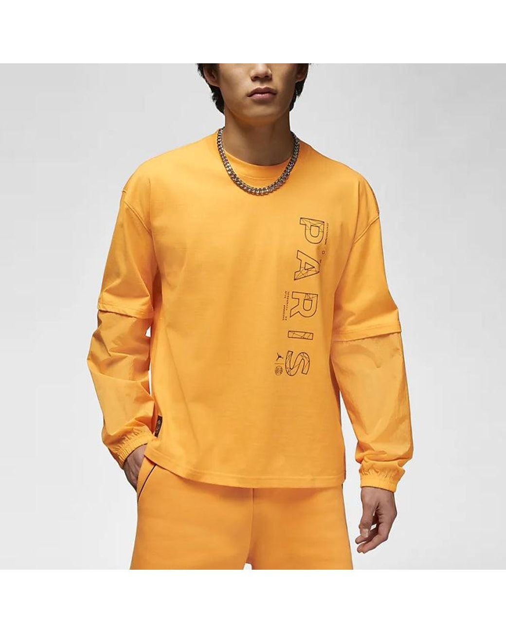 Nike Yellow Long Sleeve Top X Psg for men