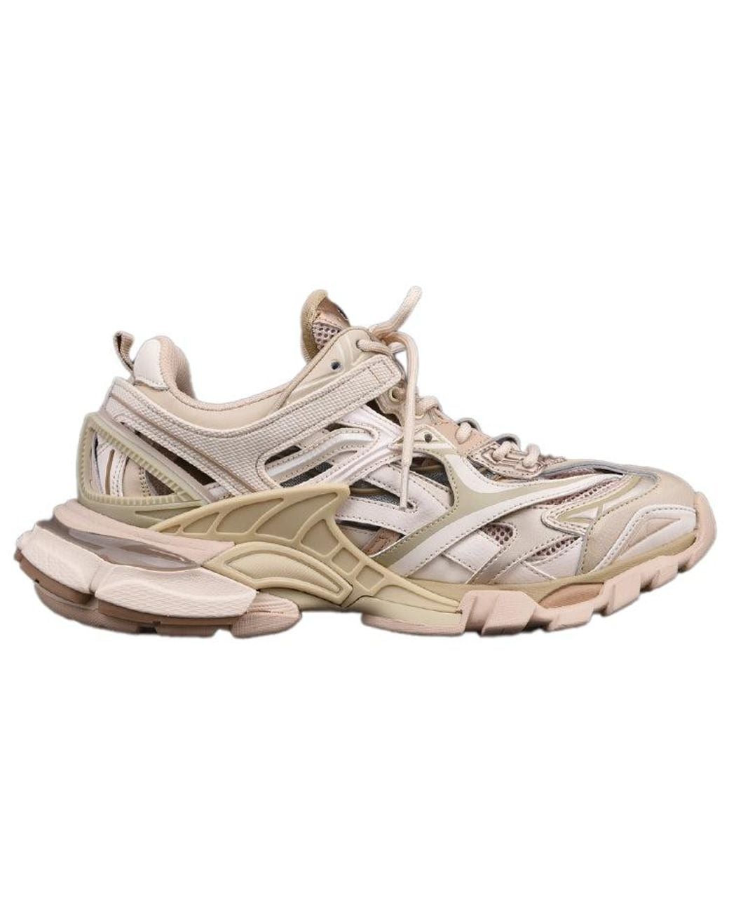 Balenciaga Natural Track 2 Low-top Sneakers Beige