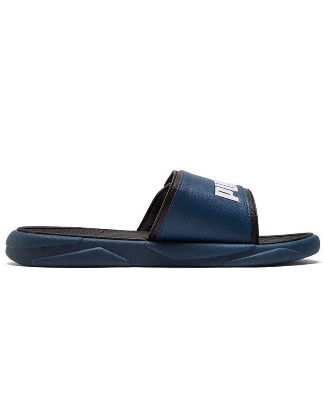 PUMA Blue Royalcat Comfort Slides 'Intense' for men