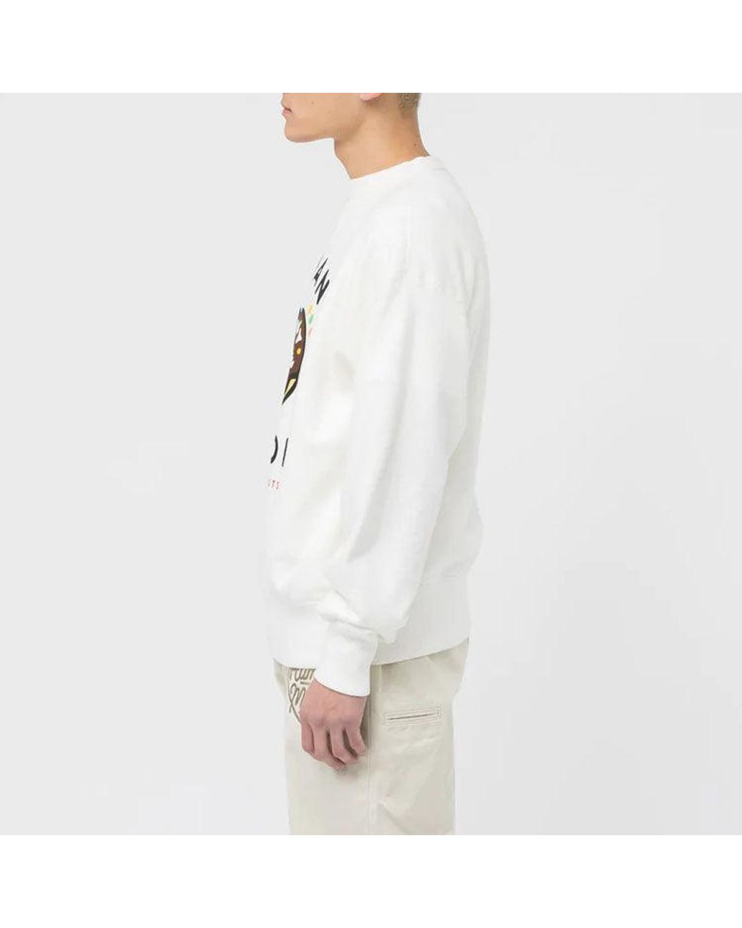 Human Made White X Krispy Kreme Graphic Long Sleeve T-Shirt for men