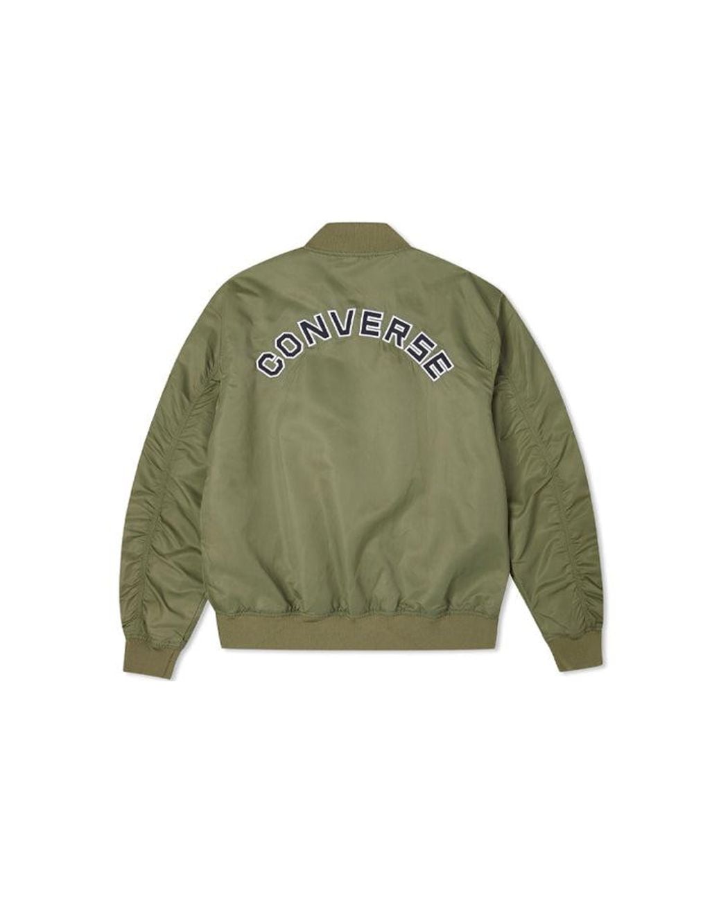 Converse Green Logo Loose Sports Retro Aviator Jacket Couple Style for men