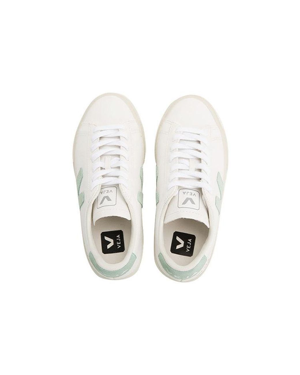 Veja White Campo Campo Lace-Up Matcha'
