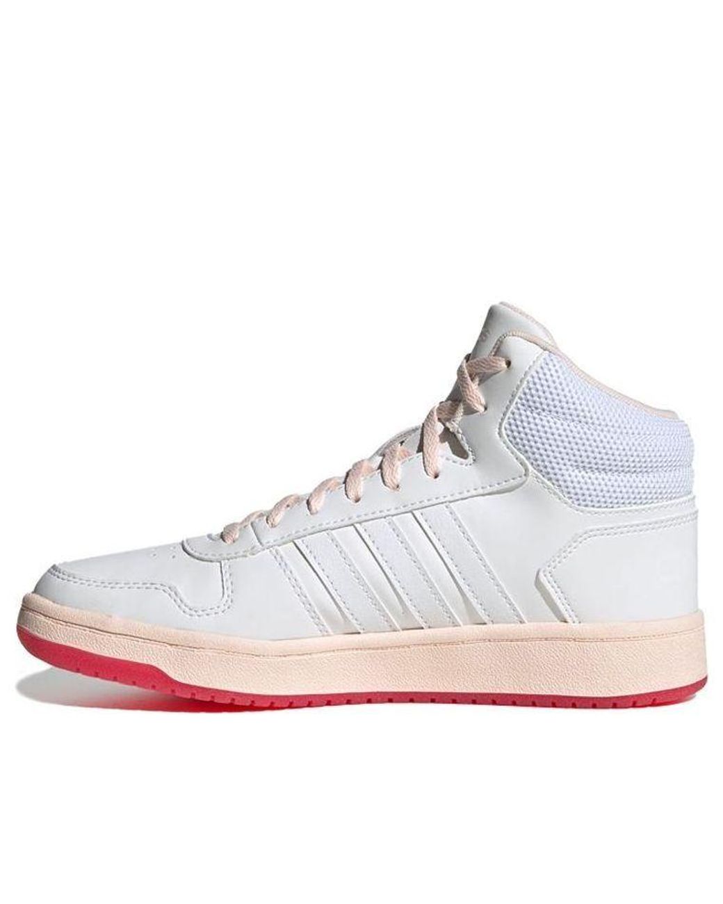 Adidas White (Wmns) Hoops 2.0 Mid Power'