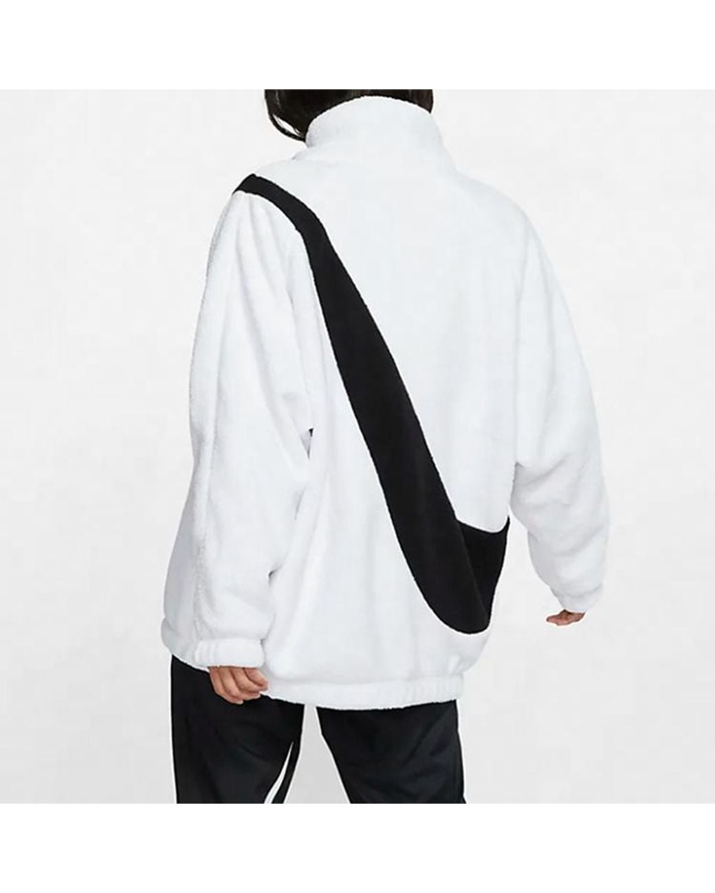 Nike White (Wmns) Big Swoosh Reversible Fur Jacket