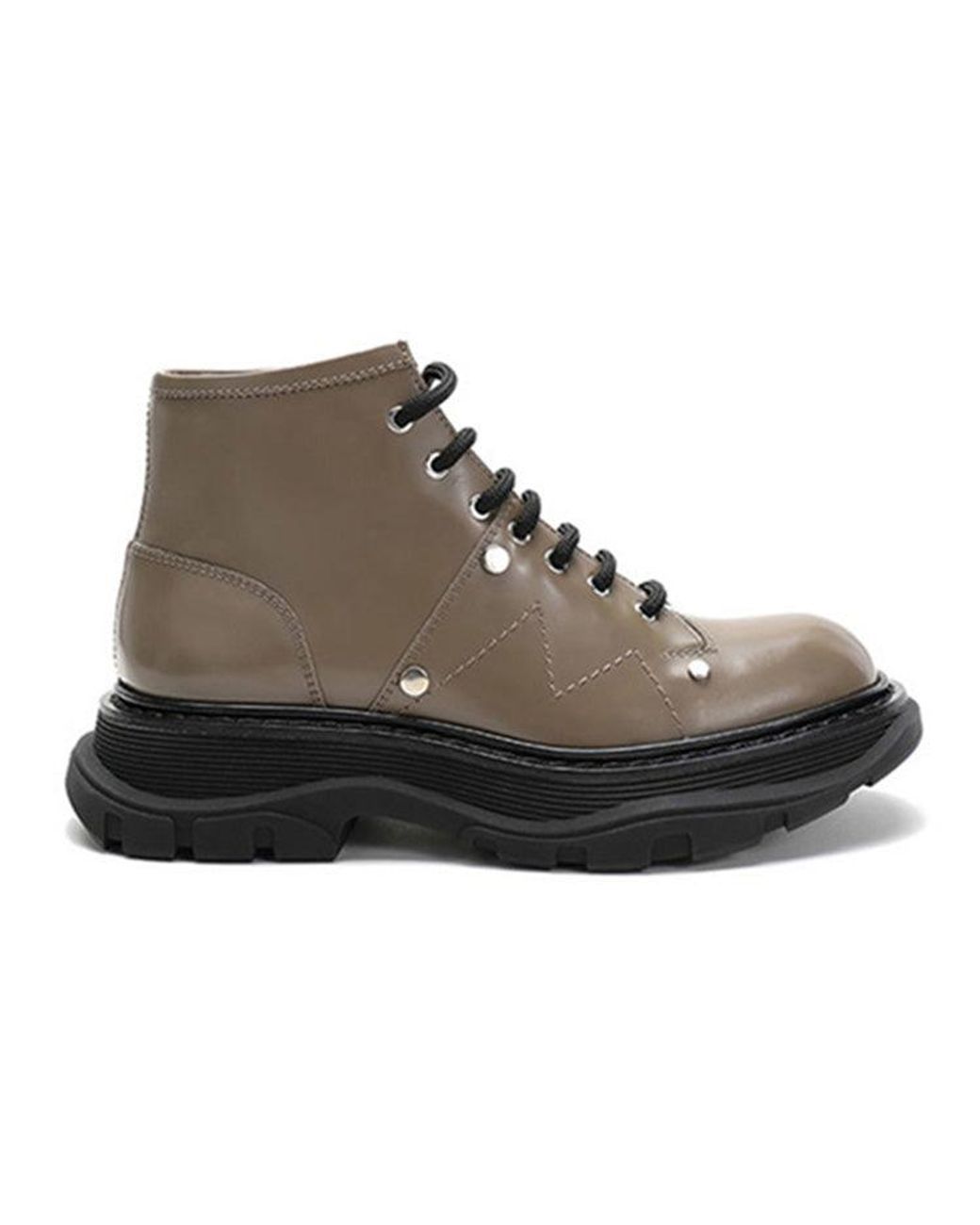 McQueen Brown (Wmns) Lace Up Ankle Boots 'Khaki'