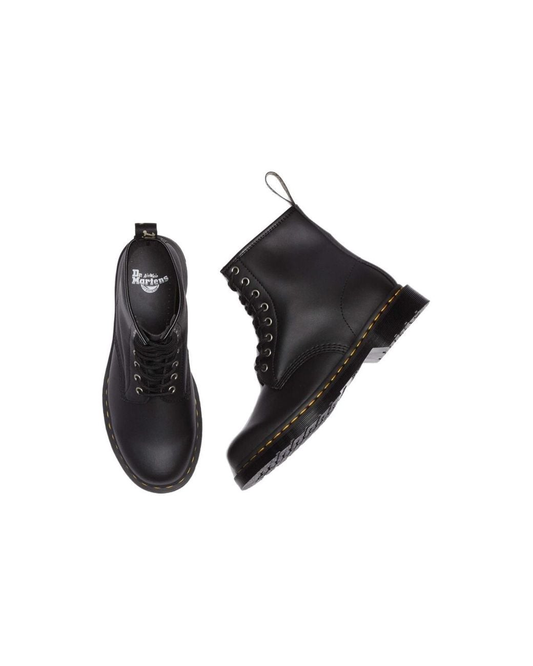 Dr. Martens Black 1460 Genix Nappa Reclaimed Leather Lace Up Boots for men