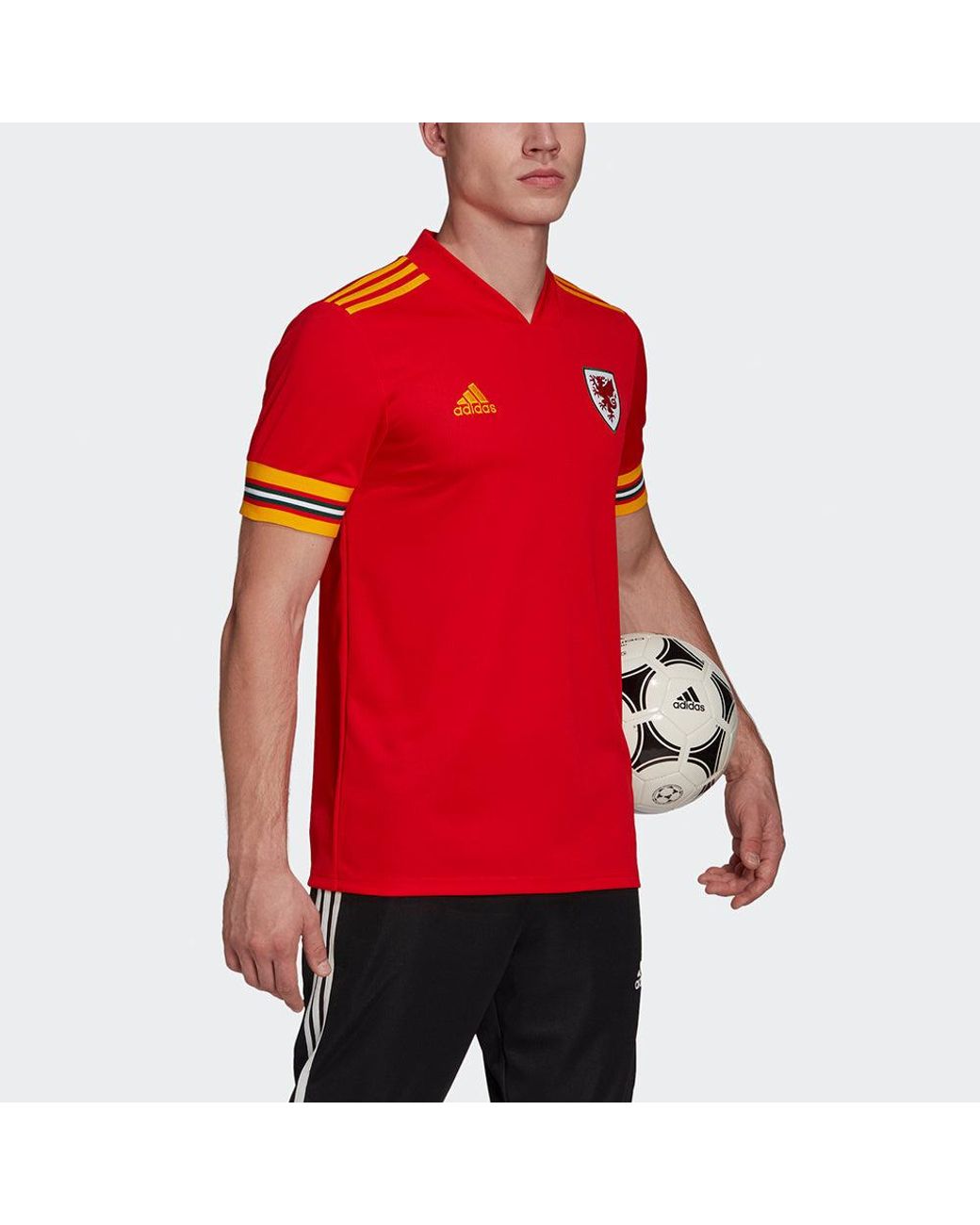 Adidas Red Faw H Jsy Fan Edition National Team Home Soccer/Football Sports Jersey Short Sleeve for men