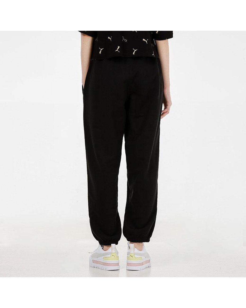 PUMA Black (Wmns) Sports Running Breathable Long Pants