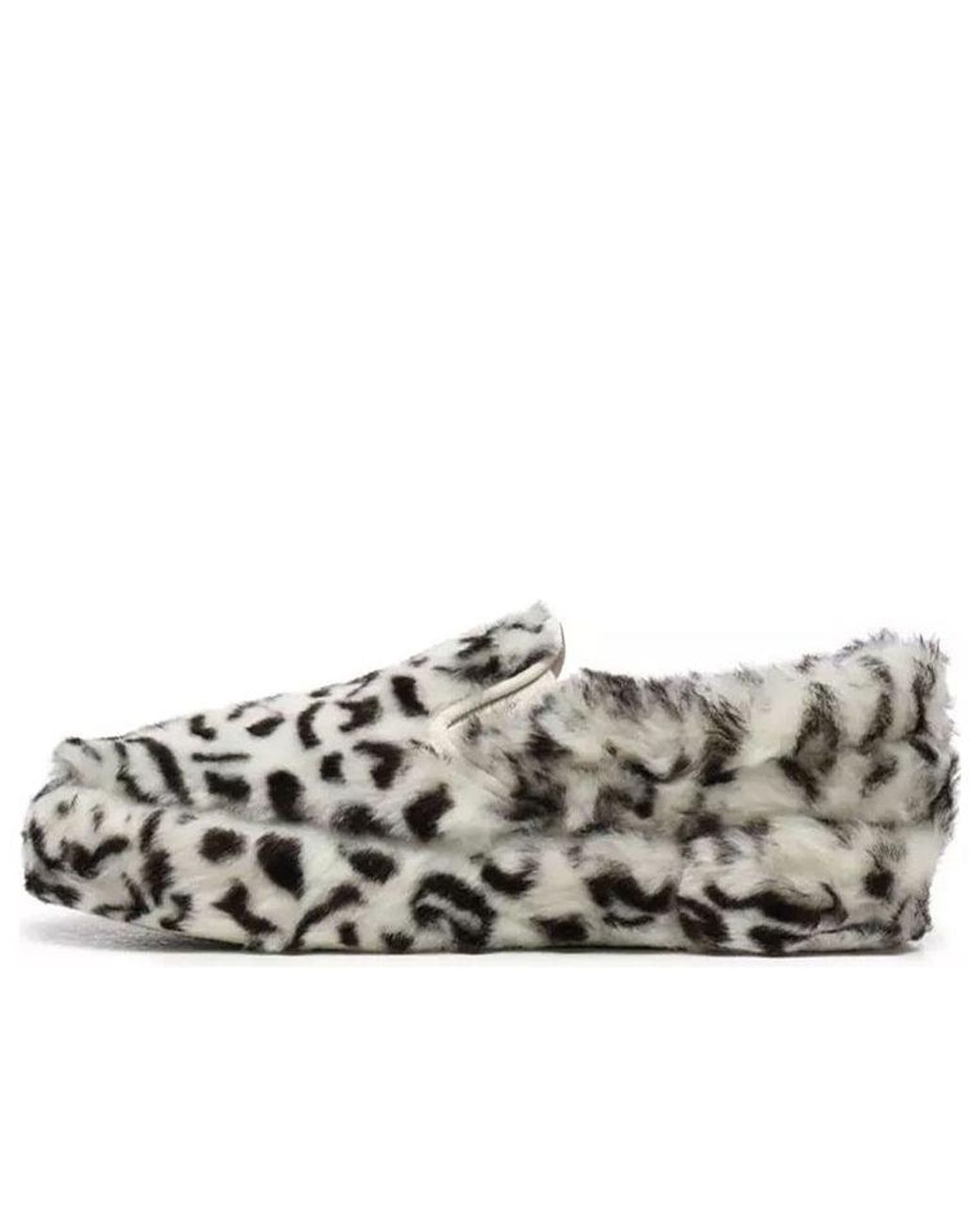 Vans Gray Sandy Liang X Classic Slip-On Platform 'Fuxxy Leopard' for men