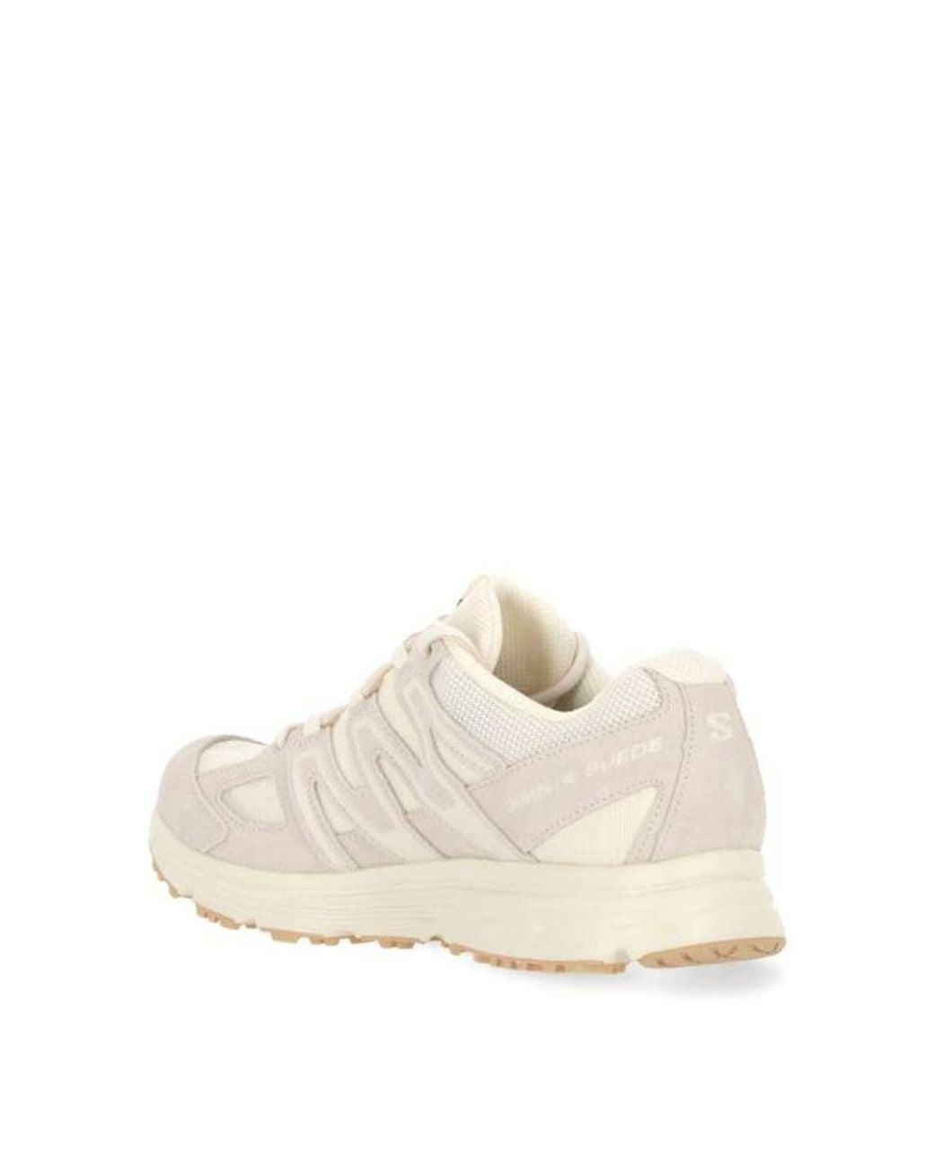 Salomon White X-Mission 4 Suede 'Rainy Day Kelp' for men