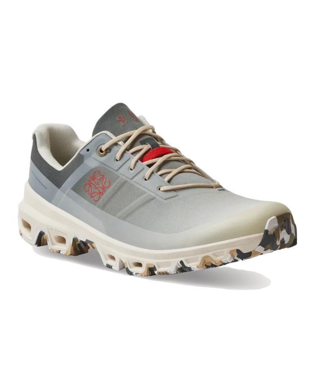 On Shoes Gray X Loewe Cloudventure 'Gradient Khaki' for men