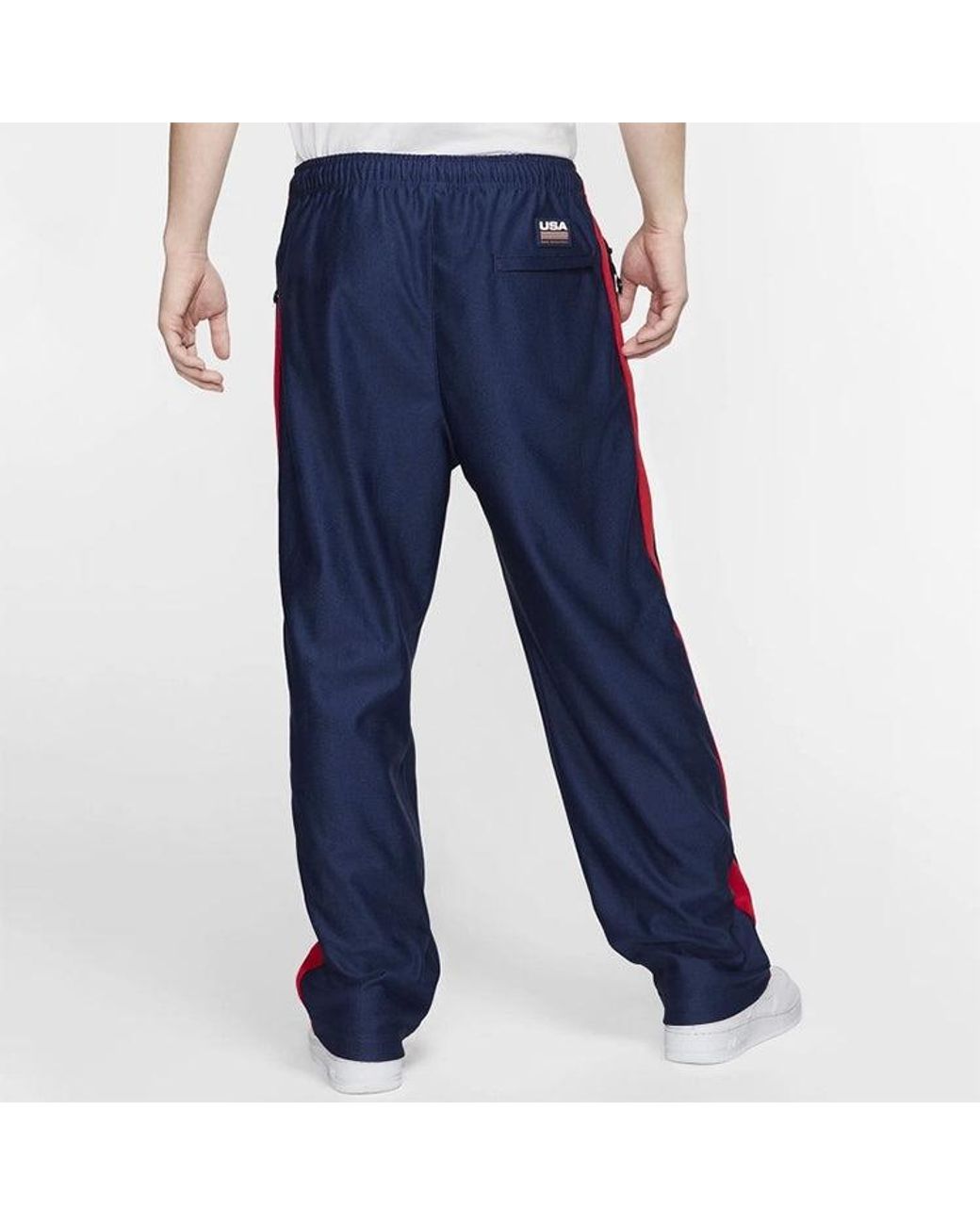 Nike Blue Swoosh Loose Straight Casual Pants for men