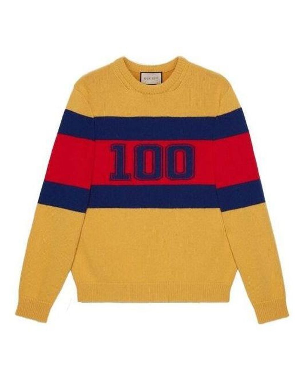 Gucci Orange 100 Wool Sweater for men