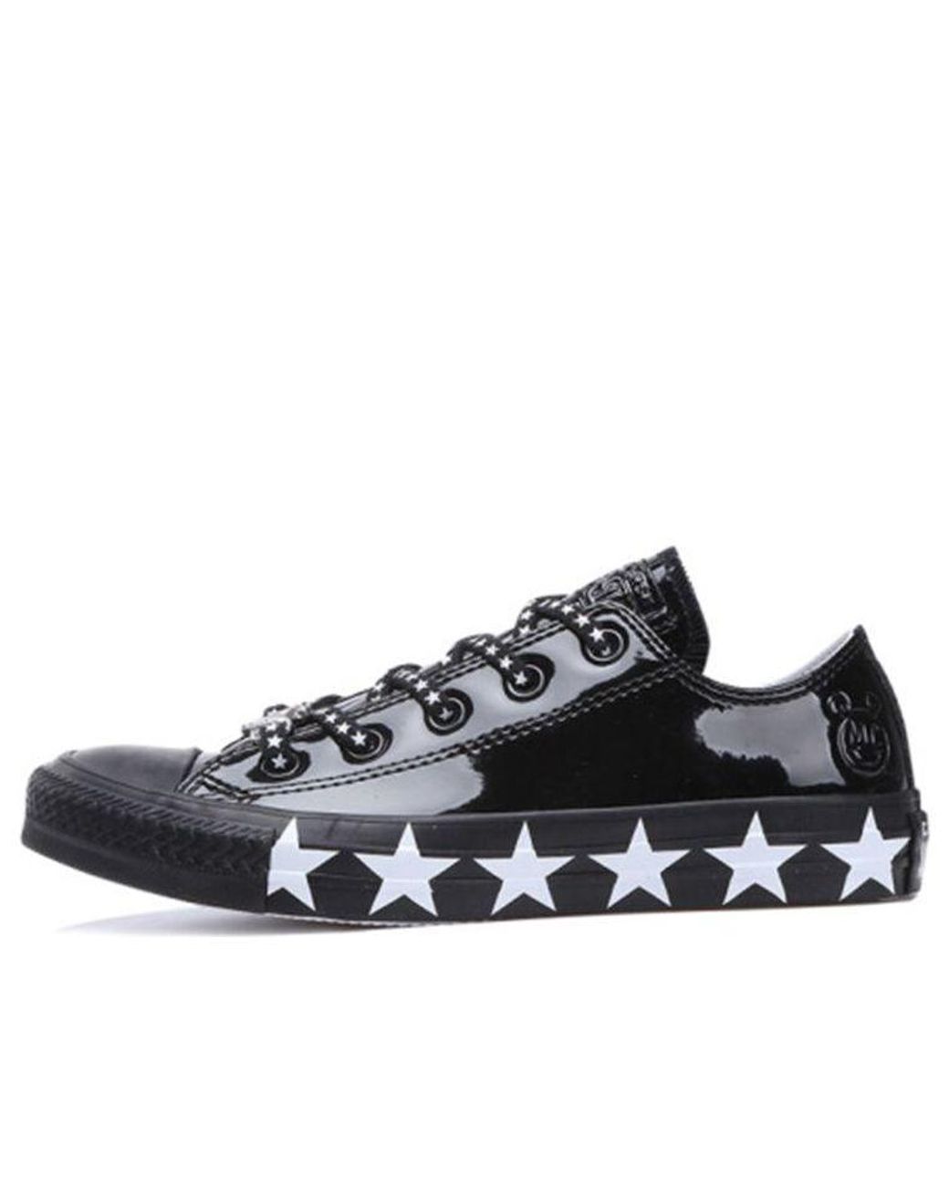 Converse Miley Cyrus X Chuck Taylor All Star Low Patent 'stars' in Black |  Lyst
