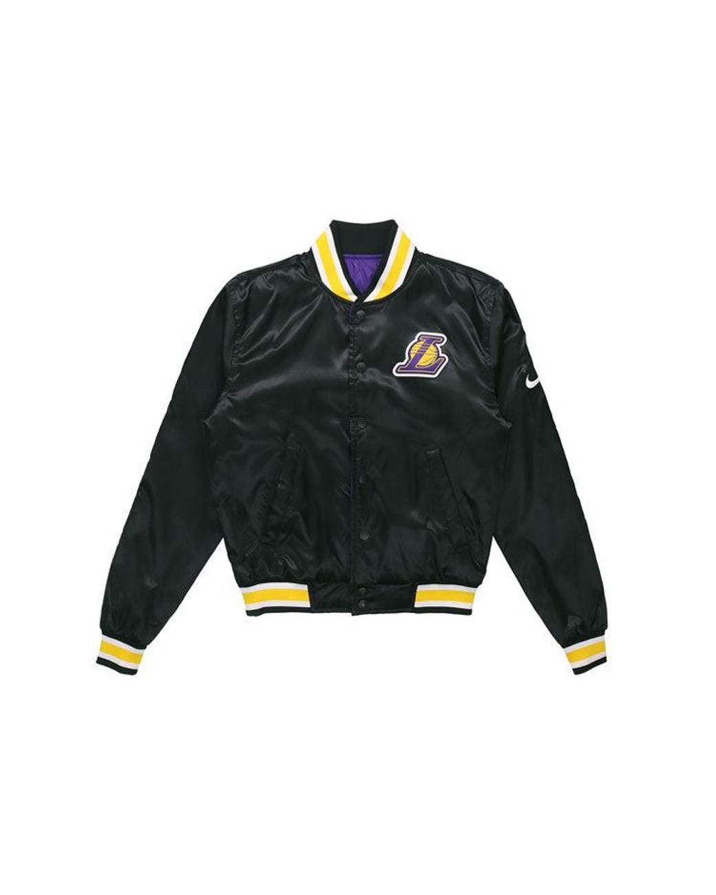 Nike Green Nba Los Angeles Lakers Reversible Sports Jacket for men