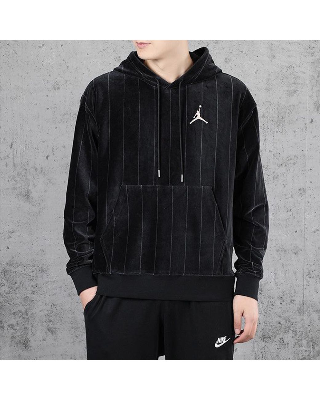 Nike Black Air Stripe Fleece for men