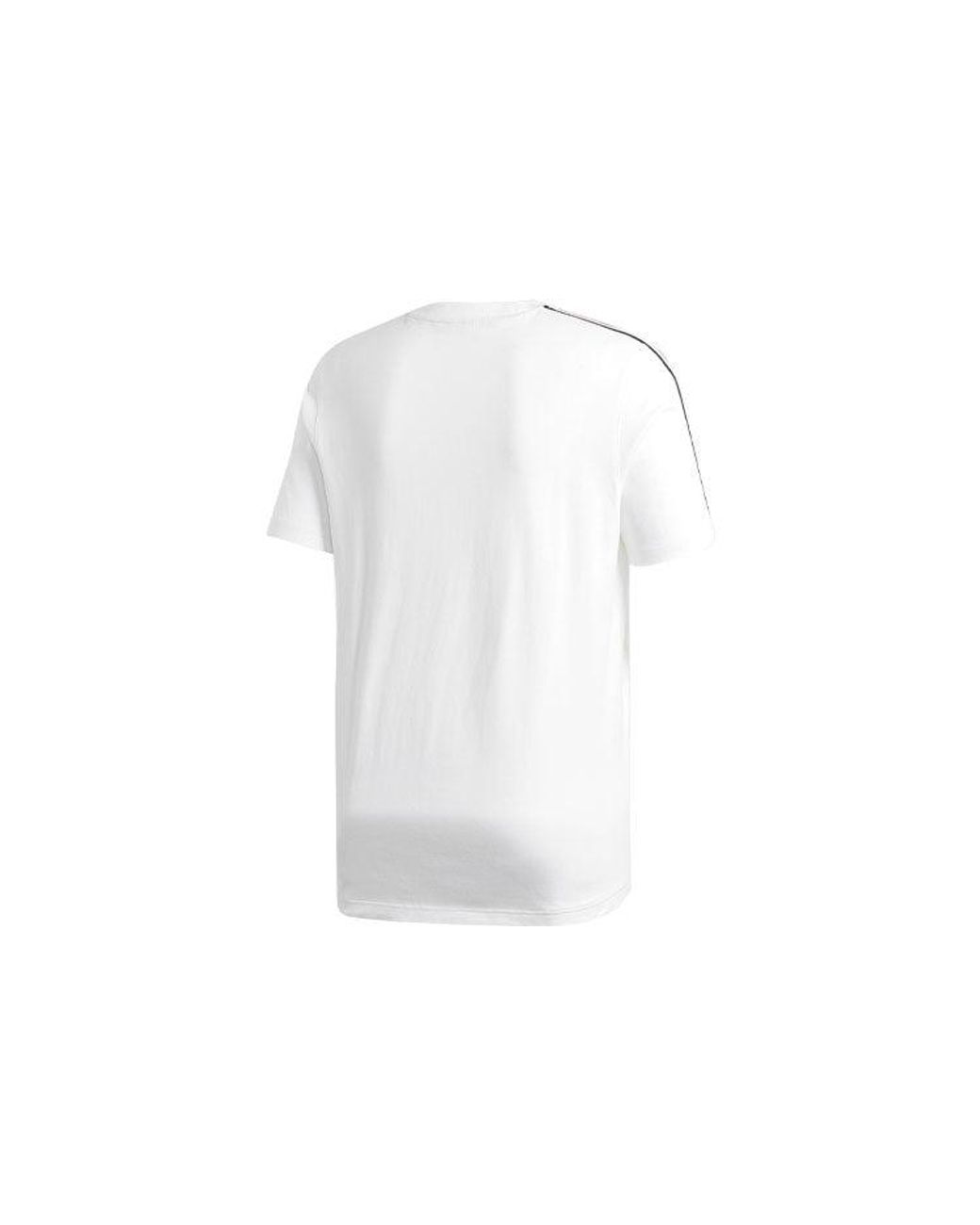Adidas White Originals Tech Tee Contrasting Colors Round Neck Sports Short Sleeve for men