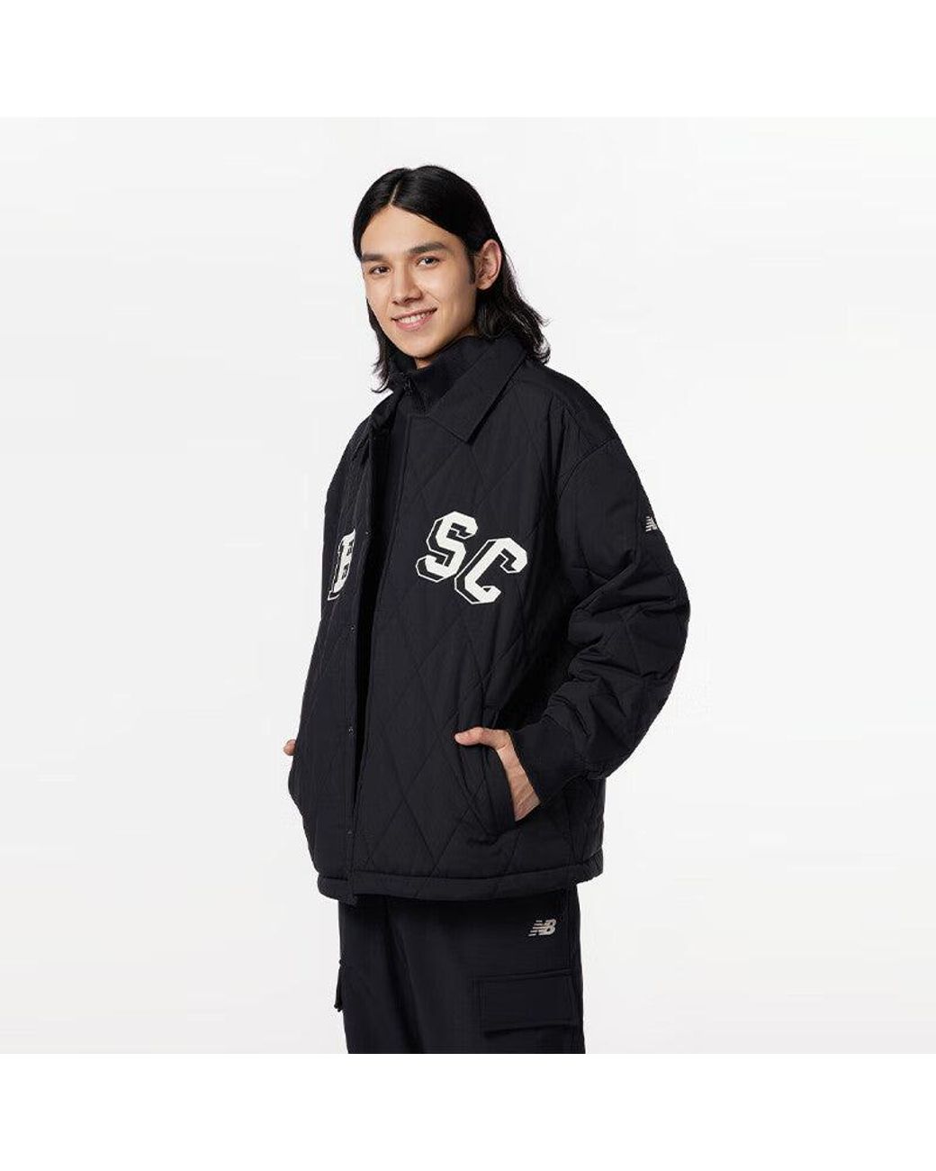 New Balance Black Nbx Academy Padded Jacket Asia Sizing for men