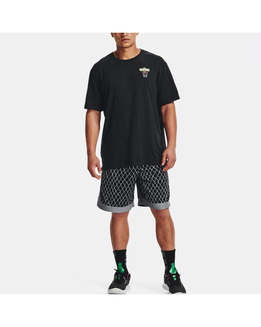 Under Armour Black Curry Sesame Street Graphic Tee for men