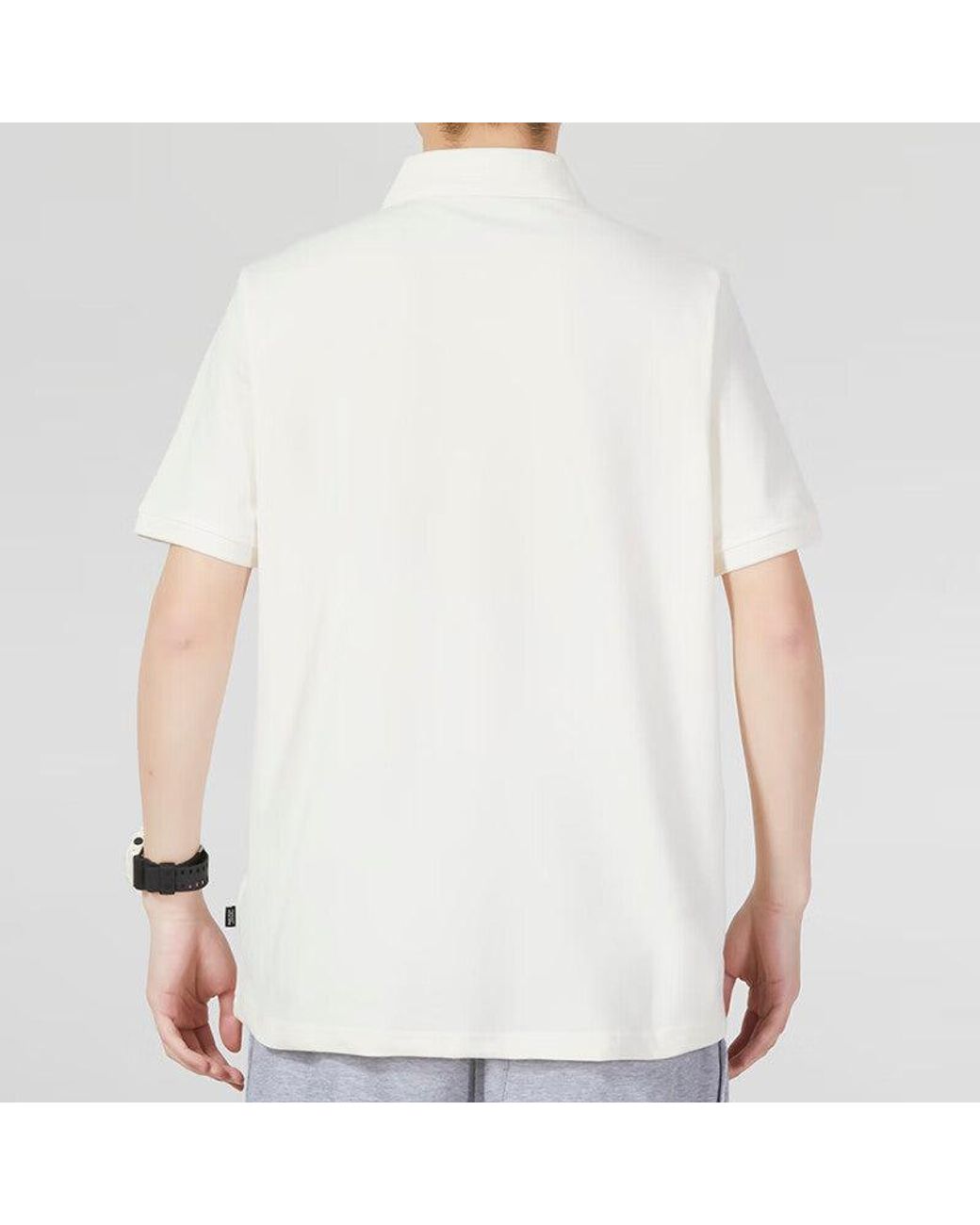 PUMA White Essential Pique Polo for men