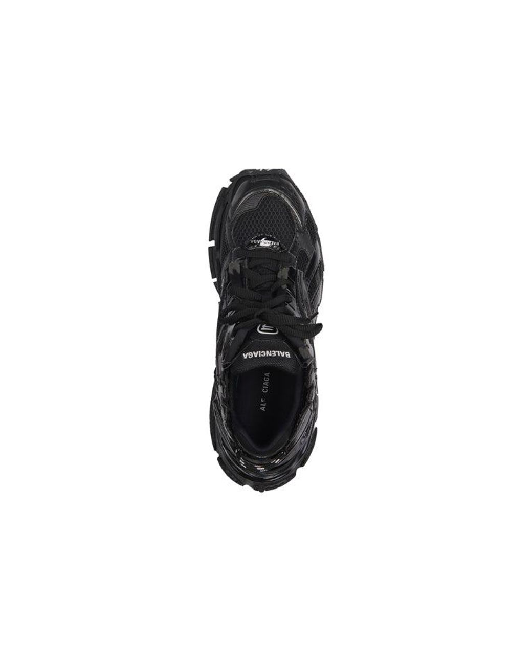 Balenciaga Black Runner Sneakers Mesh And Nylon' for men