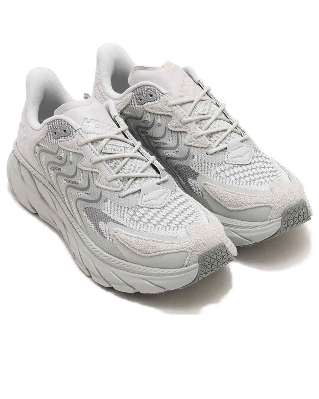 Hoka One One Gray Clifton Ls 'Galactic' for men