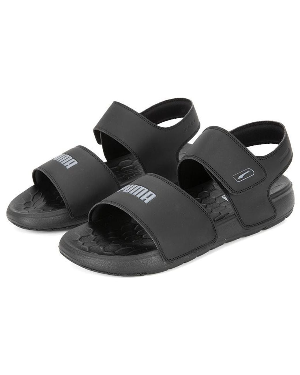PUMA Black Softride Sandal Pure Tile' for men