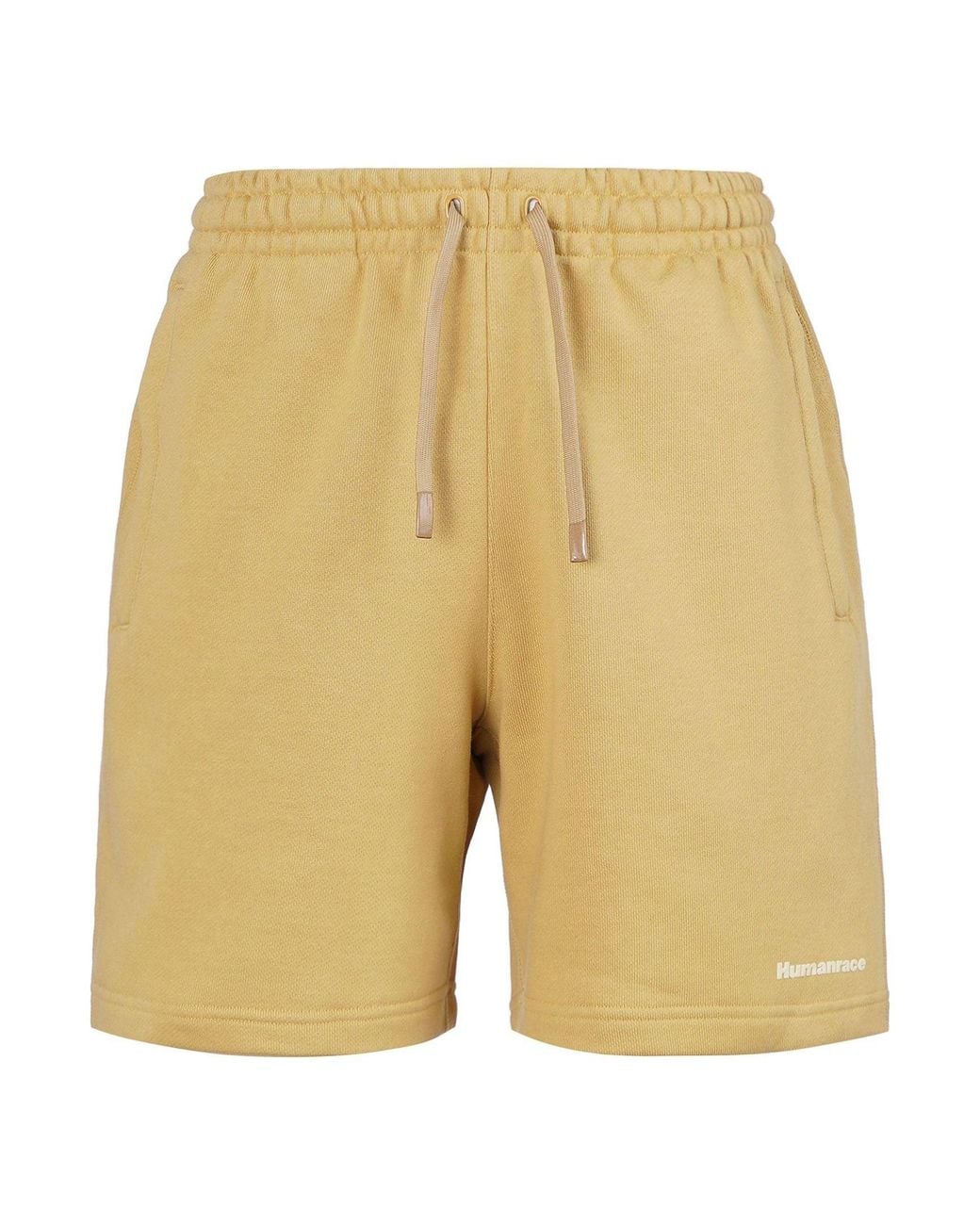 Adidas Originals X Pharrell Williams Crossover Casual Breathable Solid Color Sports Shorts Gold Yellow for men