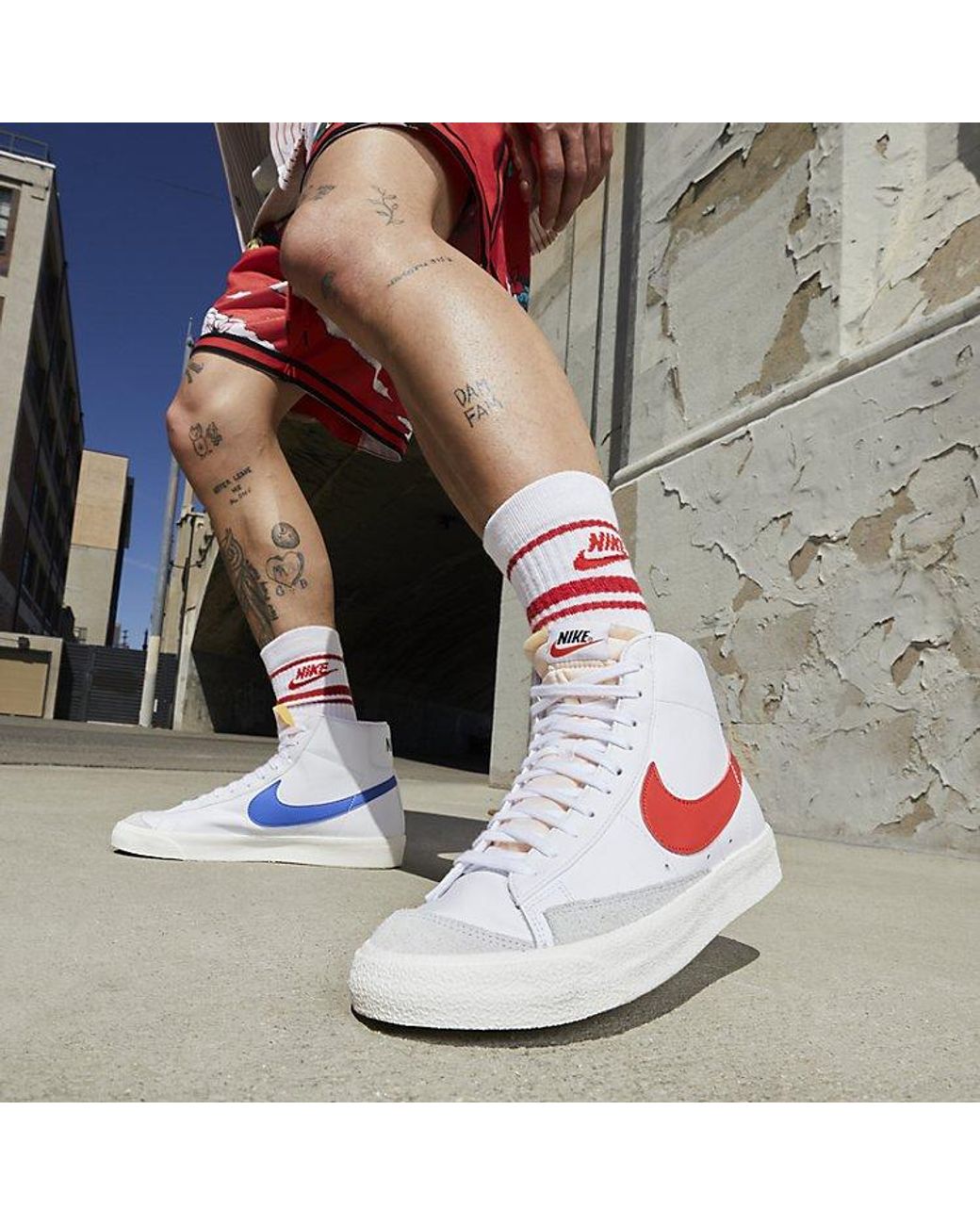 Nike White Blazer Mid '77 Vintage 'Vintage Mismatched Swoosh' for men