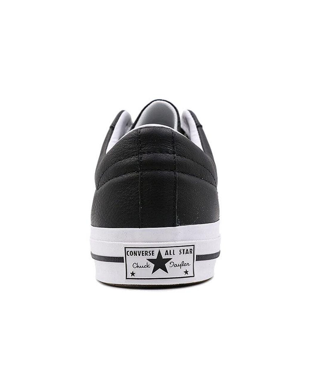 Converse Black One Star Perforated Leather for men
