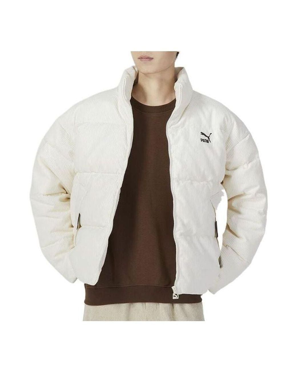 PUMA Brown Logo Athletic Jacket for men