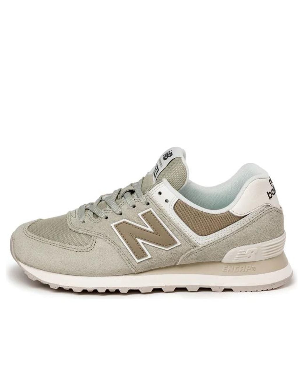 New Balance White (Wmns) 574 'Olivine Dark Stoneware'