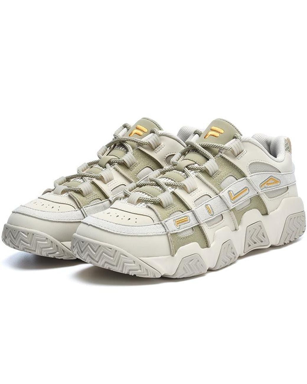 Fila White Barricade Baseball Shoes for men