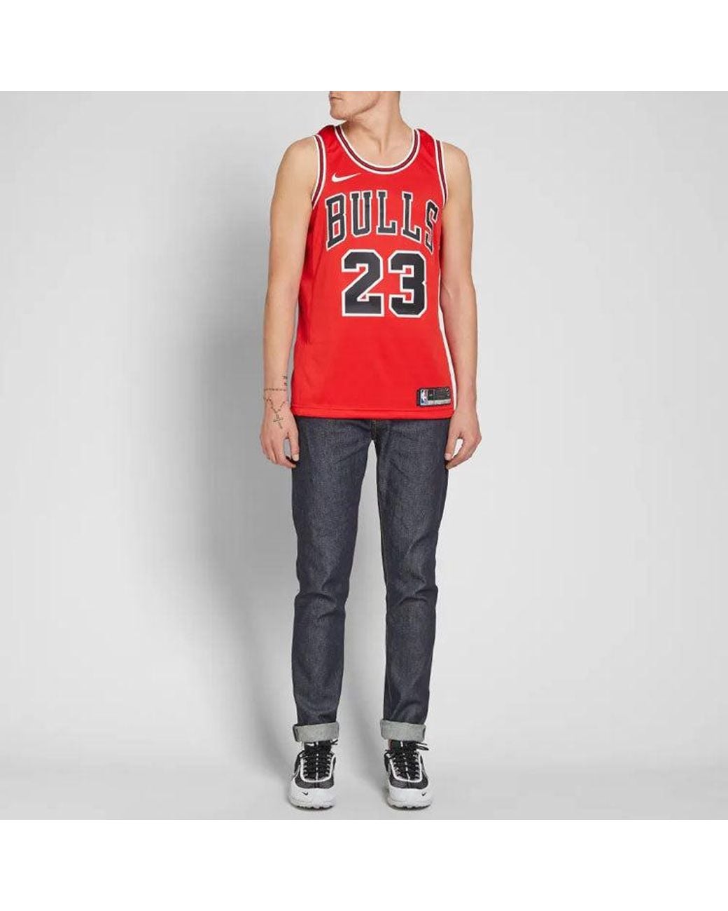 Nike Red Nba Icon Edition Swingman Jersey 'Chicago Bulls No. 23 Michael Jordan for men