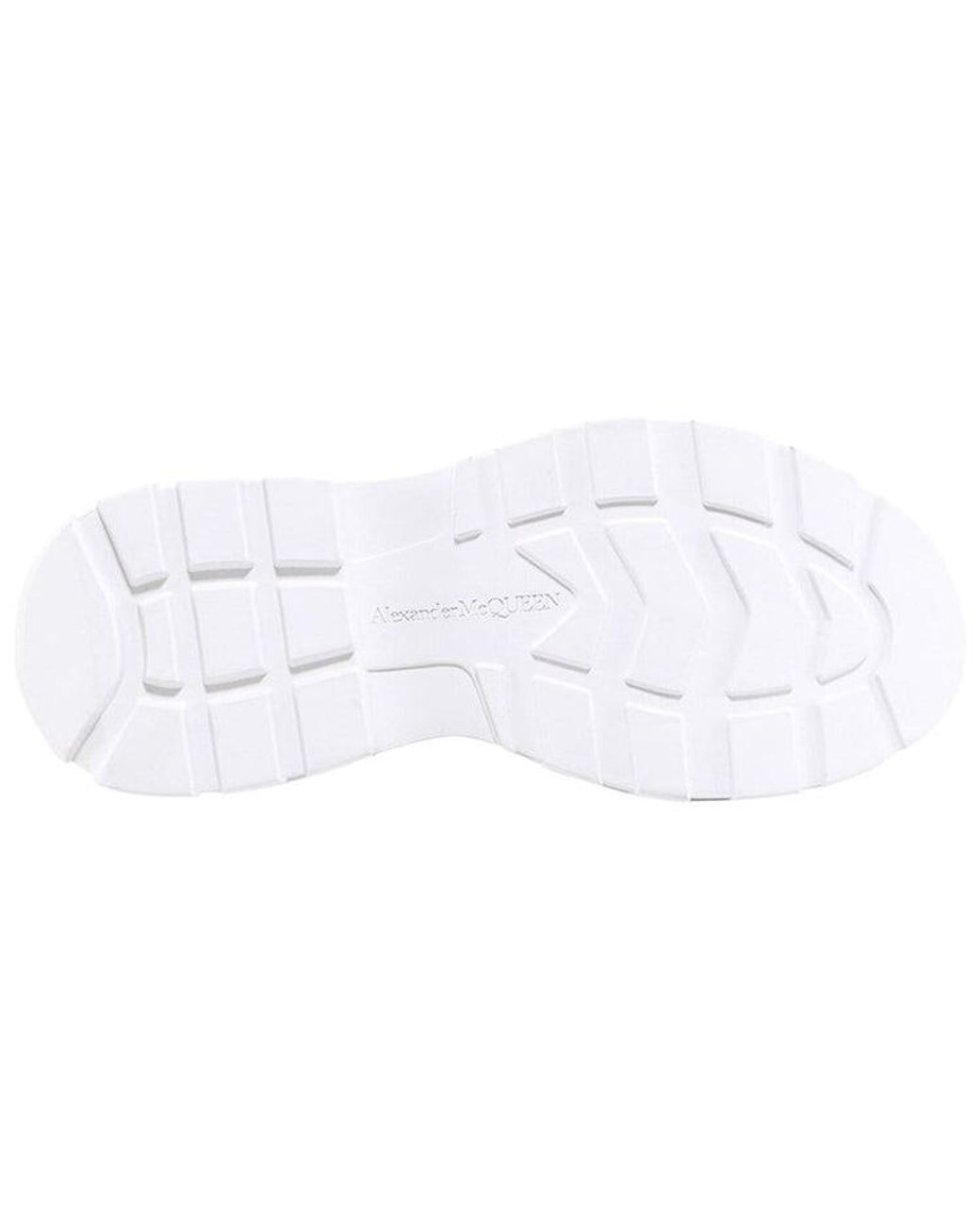 McQueen White Tread Slick Lace-Up for men