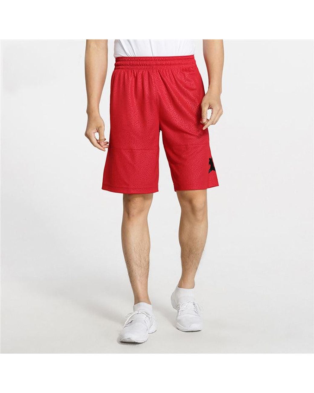 Nike Red Burst Crack Breathable Quick Dry Basketball Sports Shorts for men