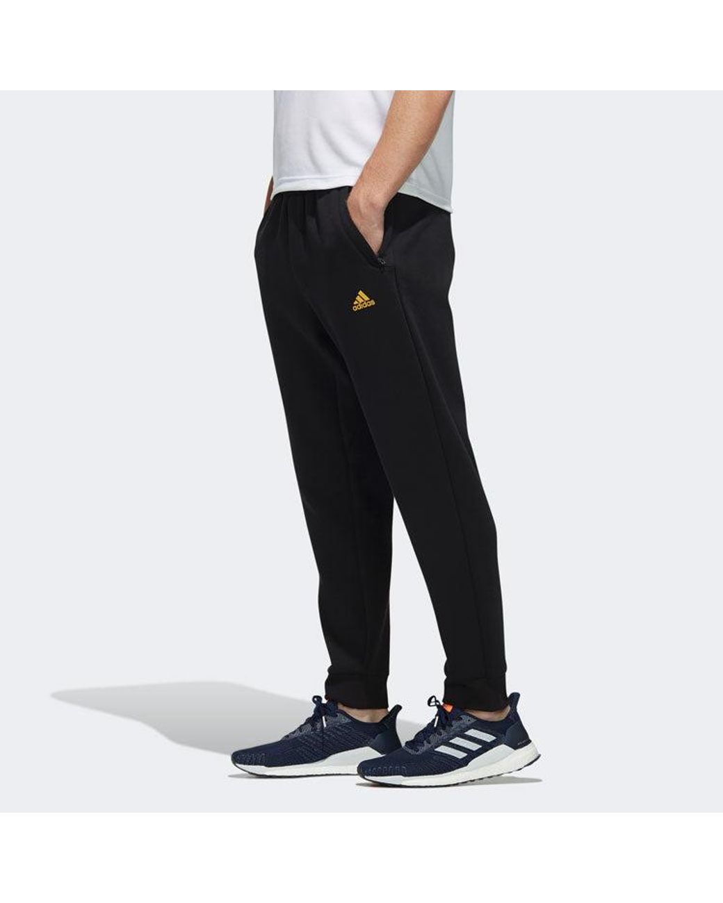 Adidas Gray Cny Pt Limited Metallic Detail Elastic Waistband Sports Pants for men